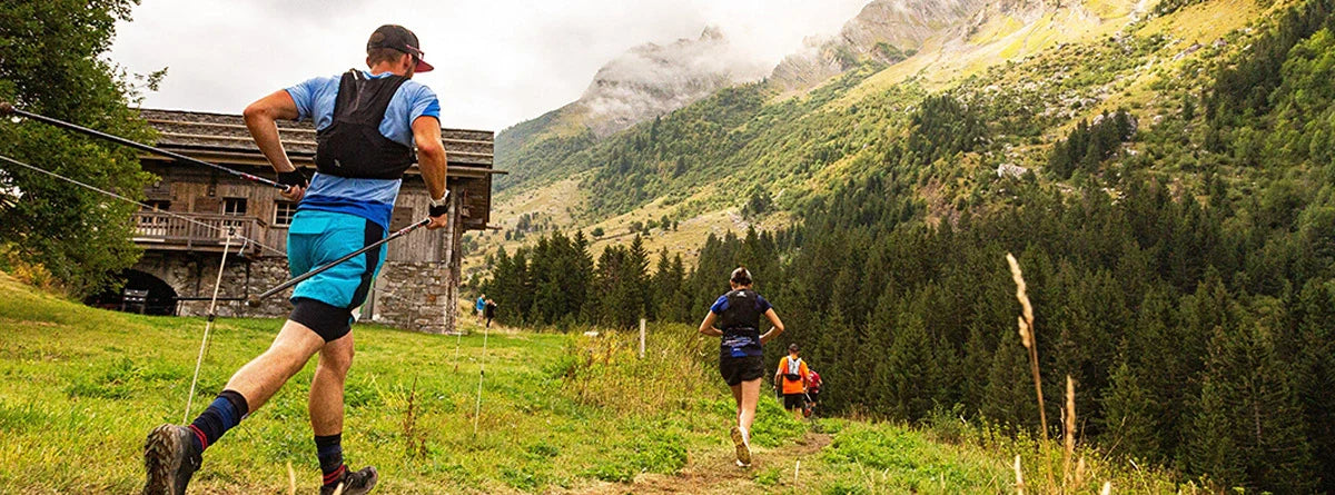 Traileur sur un sentier du trail du Bélier