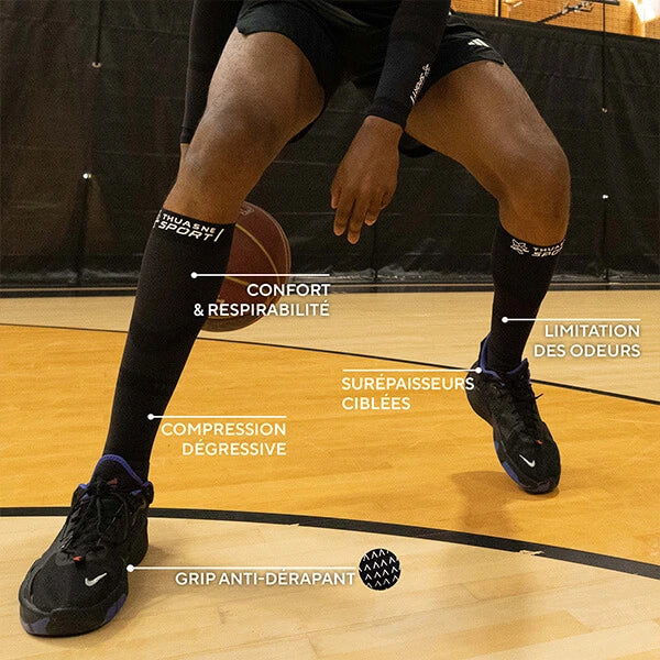 Bénéfices produits chaussettes hautes sports collectifs