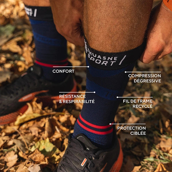 Bénéfices des chaussettes de compression sport mi mollet