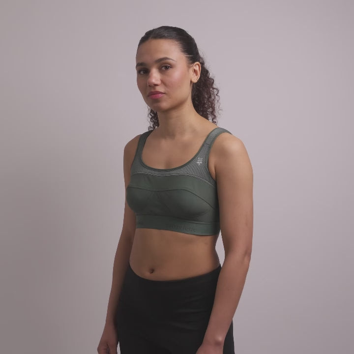 Vidéo de la brassière éco-responsable Top Strap Conscious Kaki
