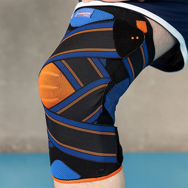 Genouillère ligamentaire vue de 3/4 face