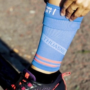 Chaussettes de compression mi-mollet running trail vélo – Thuasne